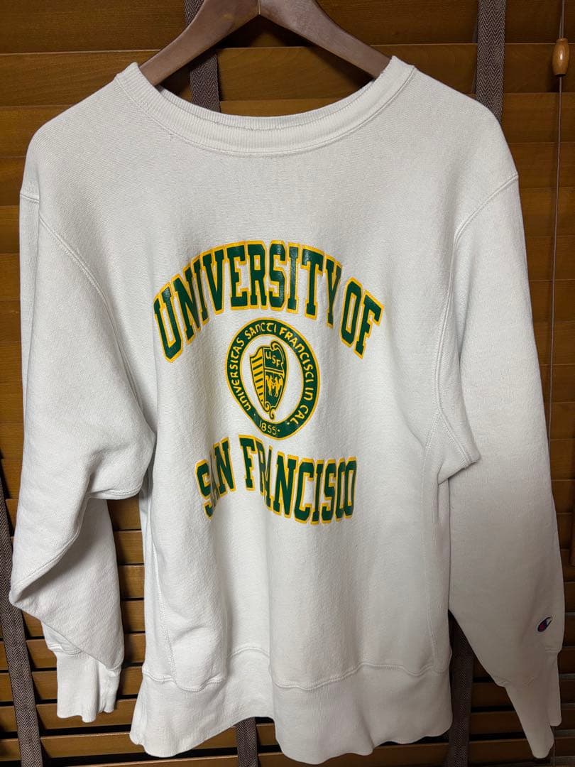 90s USA製 チャンピオン リバースウィーブ USF サンフランシスコ L