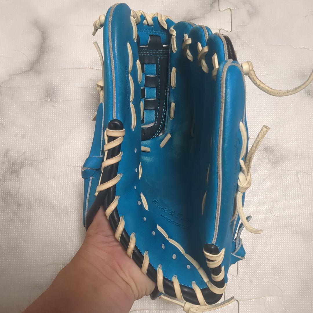 ZETT 軟式グローブ 青/黒 チェック模様の通販はau PAY マーケット