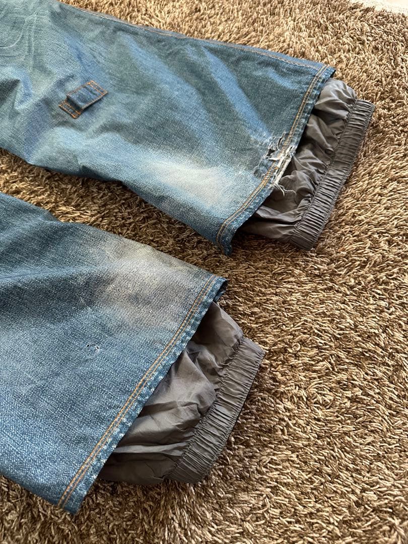 BURTON x GORE-TEX デニムクラッシュ加工パンツ Lサイズ ak