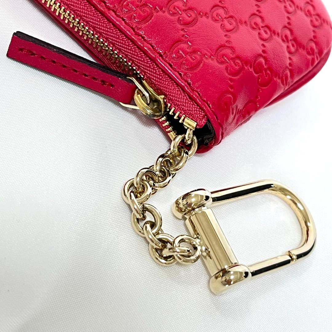 《新品》GUCCI グッチシマ レザー ケース キーケース キーホルダー