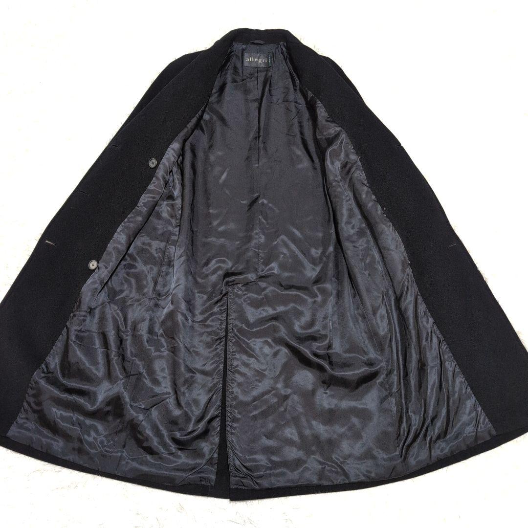Allegri　アレグリ　三陽商会　ウールカシミヤロングコートブラック　イタリア