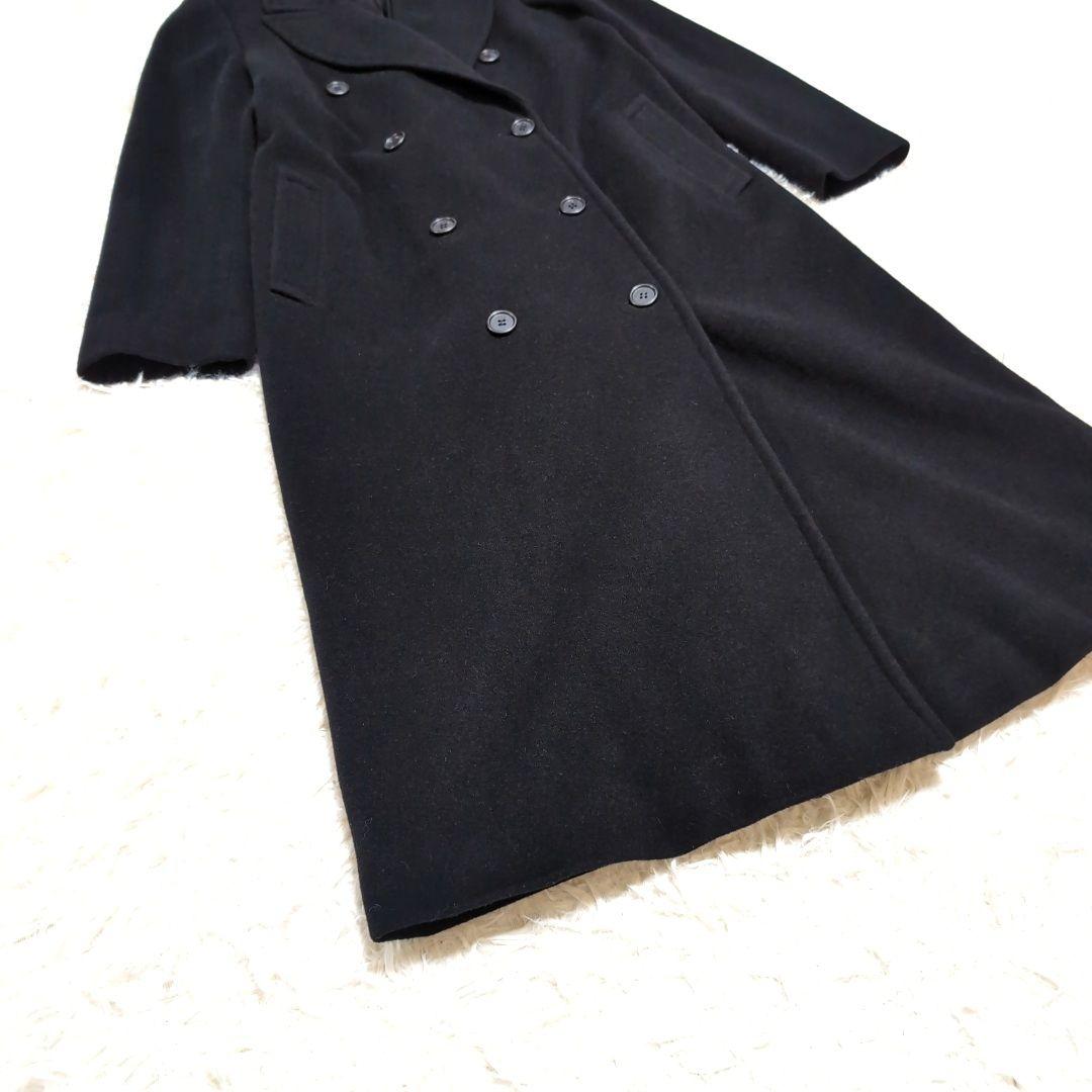 Allegri　アレグリ　三陽商会　ウールカシミヤロングコートブラック　イタリア
