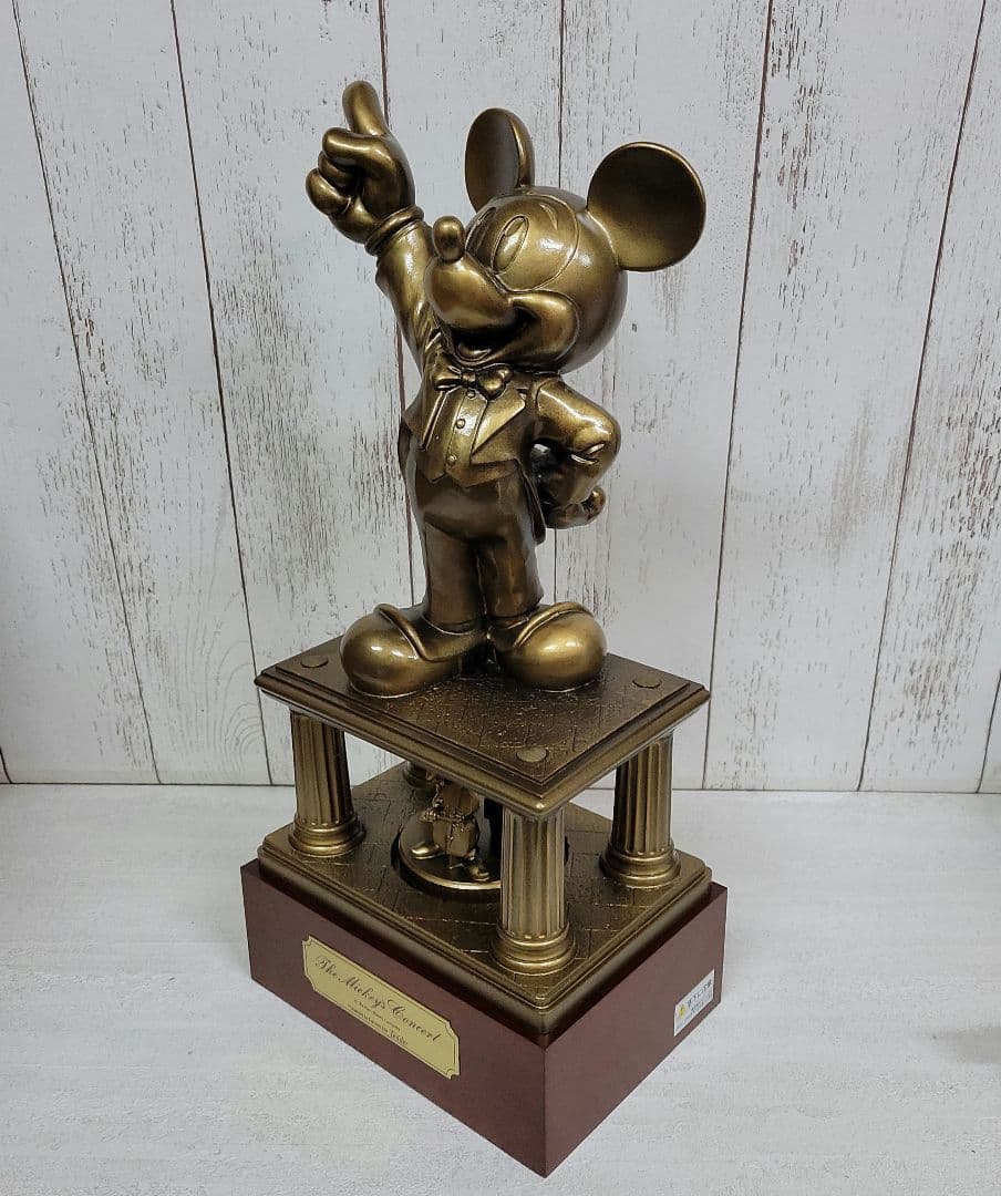 第一生命の非売品 ディズニー ミッキーコンサート ブロンズ像 オルゴール