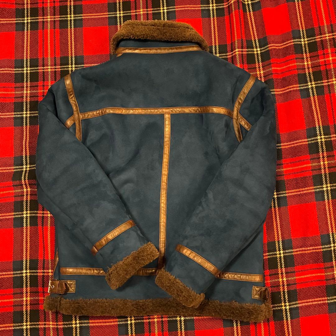 美品！ ZARA ダークブルー B-3タイプ フライトジャケット L