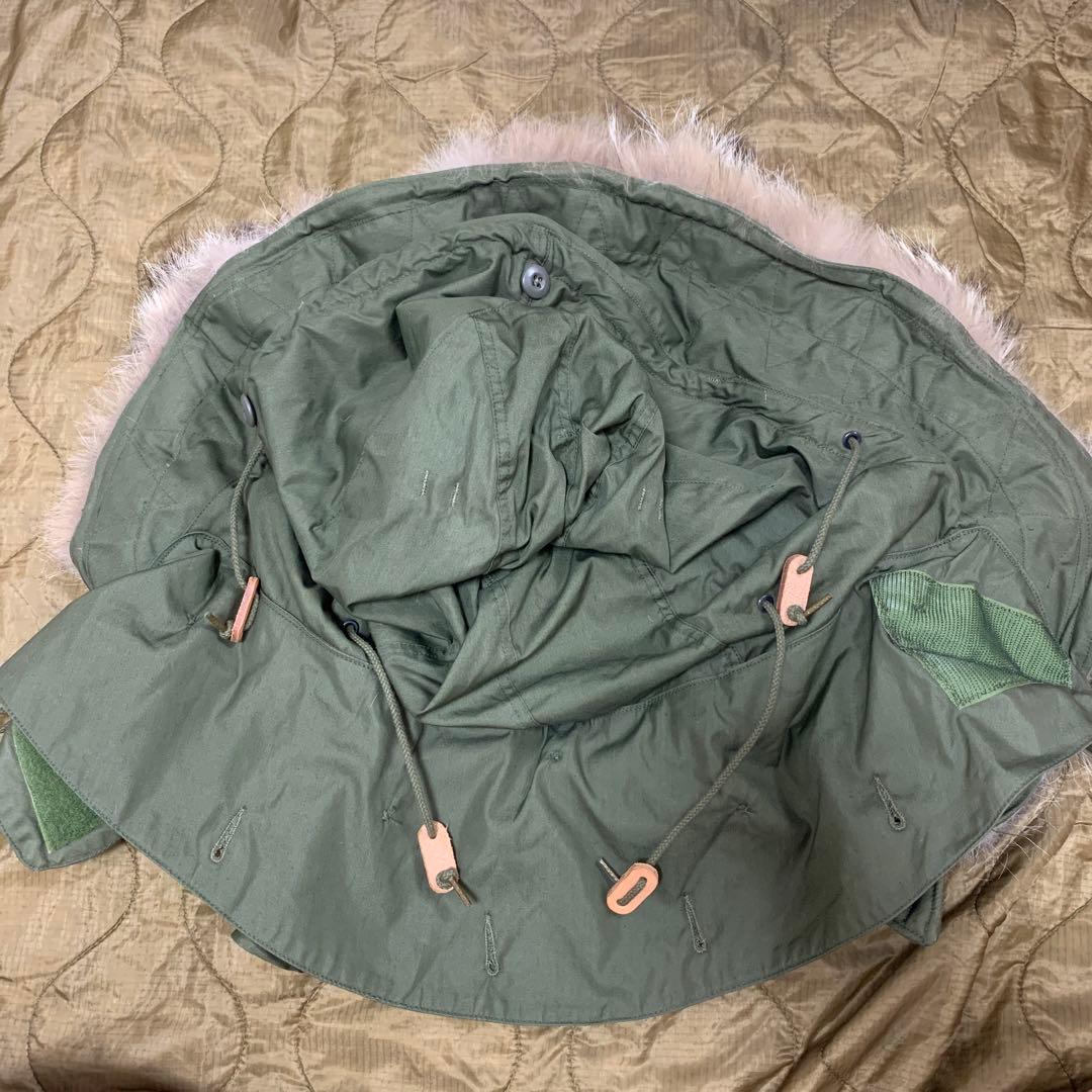 スペシャル米軍実物M-65 アルミジップコヨーテファーデッドストック