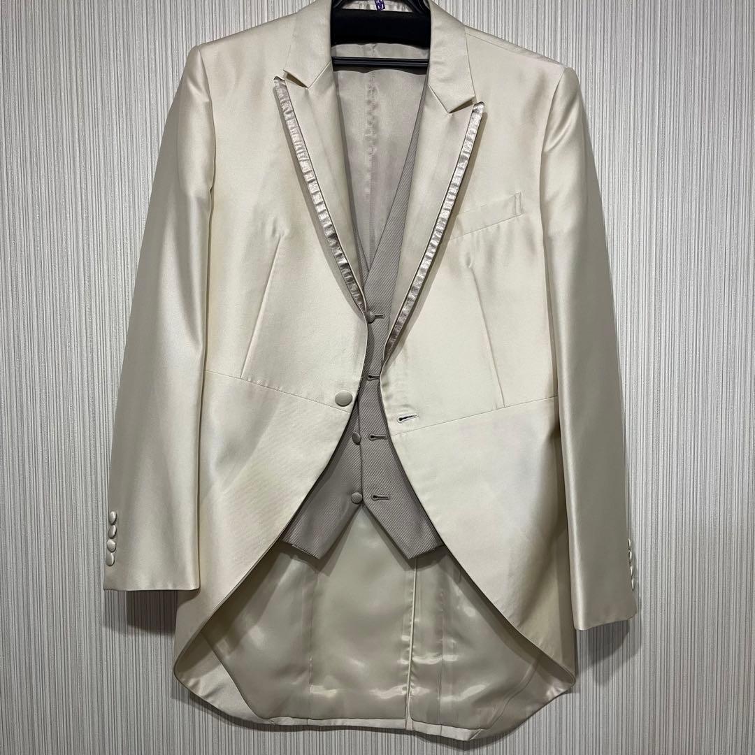 【まりっさ】モーニング　タキシード　ホワイト