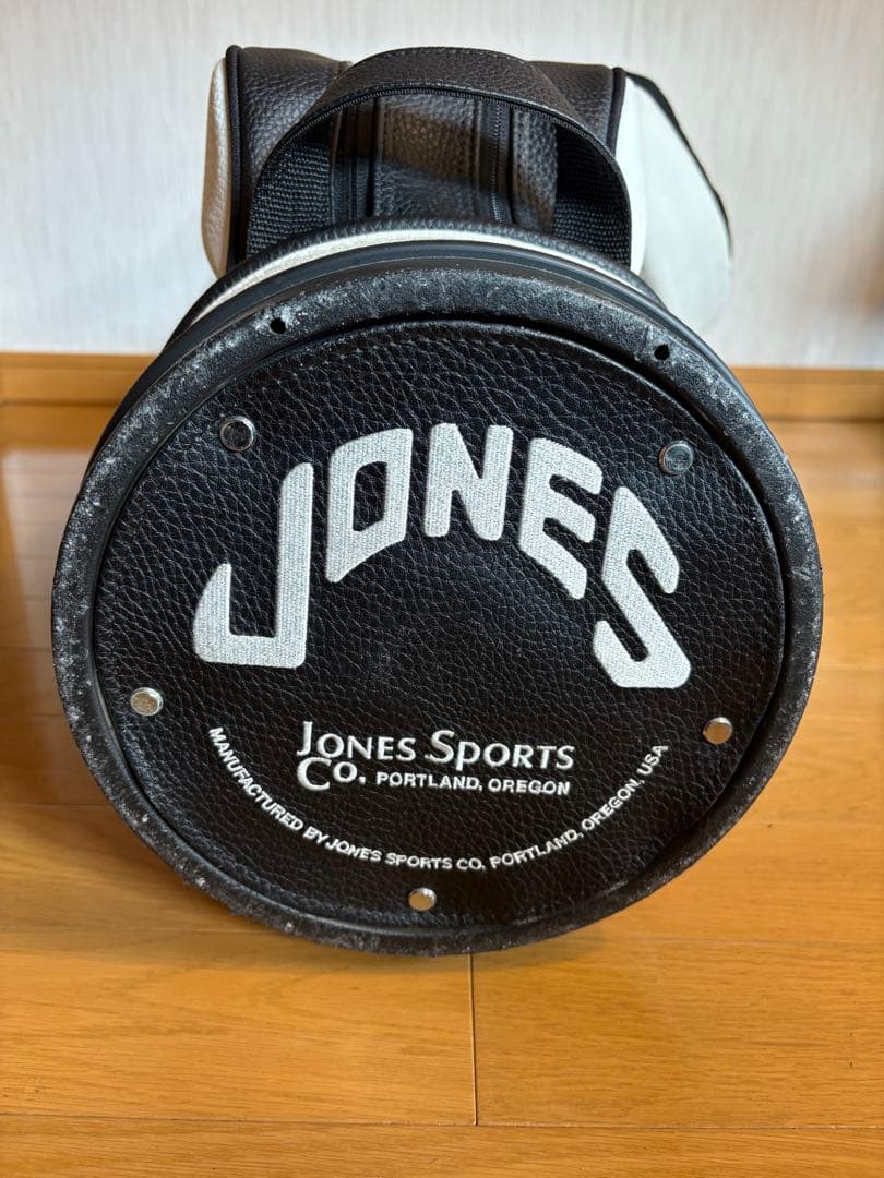 中古美品】JONES ジョーンズ キャディバッグ ブラック/ホワイト - メルカリ