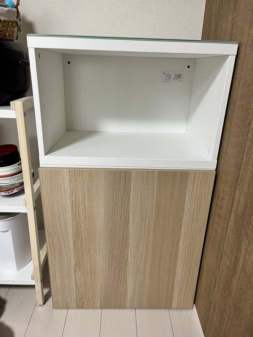 ⚠️最終値下げ⚠️IKEA イケア　ベストー　コンビネーション　食器棚　扉付き