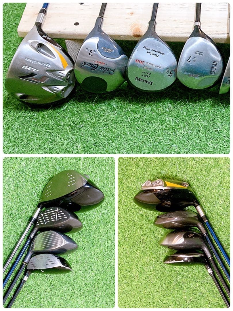 M11.テーラーメイド　ルコック初心者オススメ　ゴルフクラブ　メンズセット15本