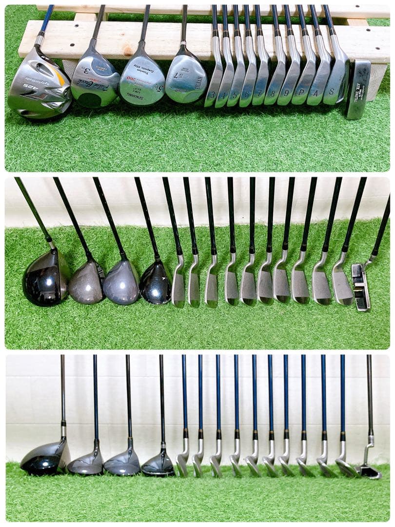 M11.テーラーメイド　ルコック初心者オススメ　ゴルフクラブ　メンズセット15本