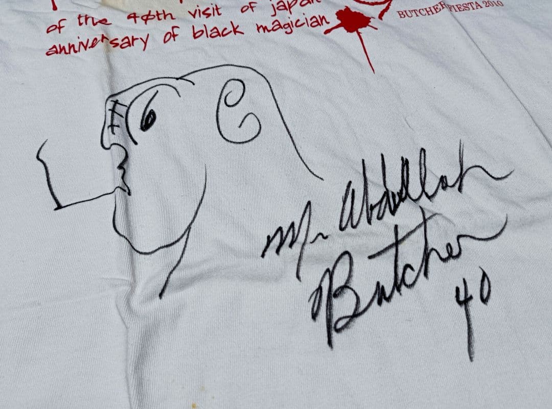アブドーラ ザ ブッチャー 直筆サイン入り Tシャツ プロレス - メルカリ