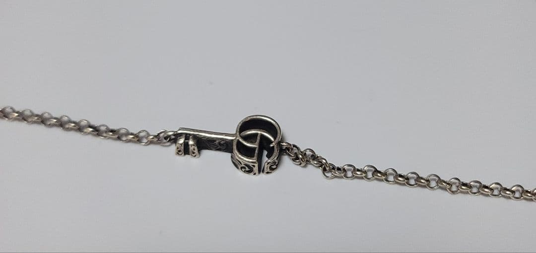 値下げ【美品】GUCCI ダブルG シルバー キーブレスレット