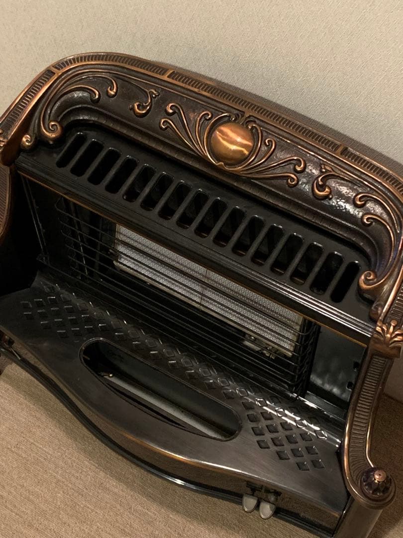 リンナイガスストーブ　都市ガス　昭和レトロアンティーク　クラシック　インテリア