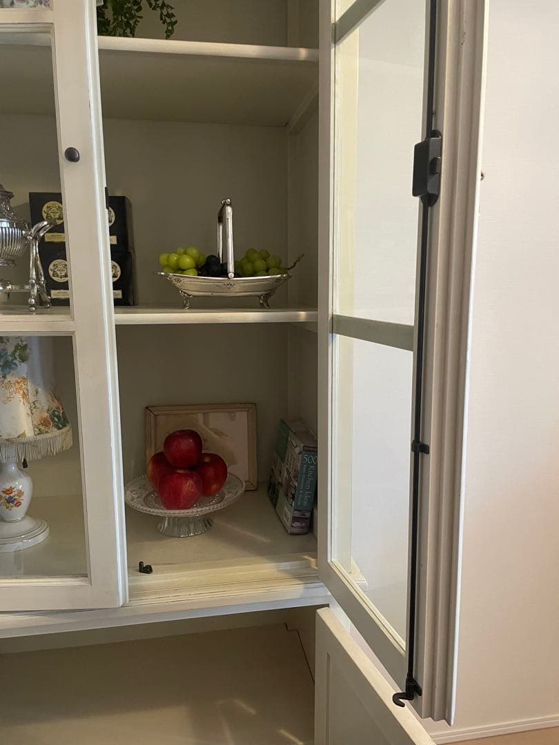 Blanc D'ivoireブランディボワール ガラスキャビネット アンティーク