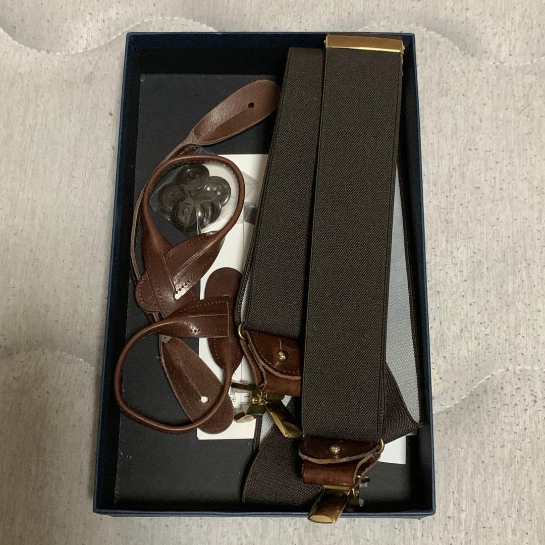  THURSTON ブラウン サスペンダー