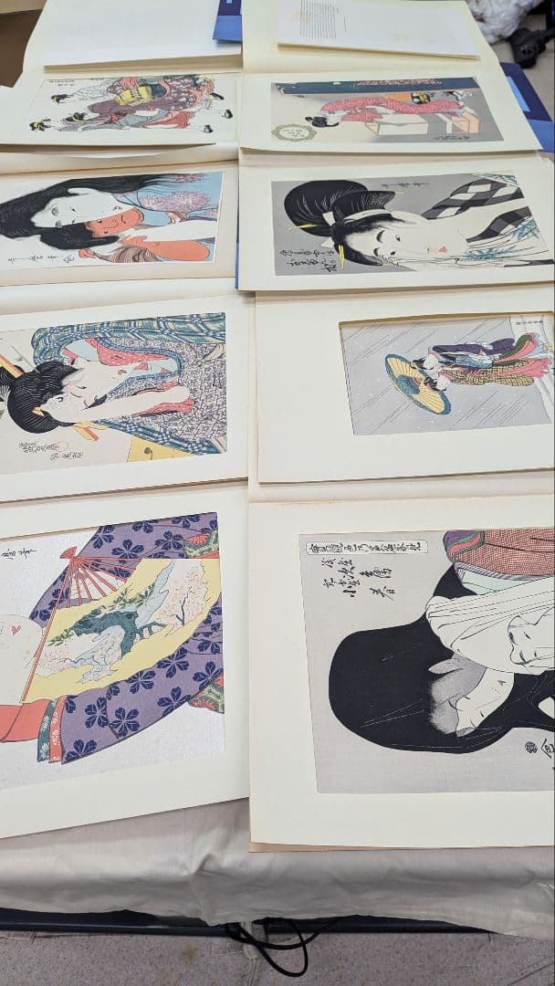 古法純手摺木版画■未刊 浮世絵美人名画撰■アダチ版画研究所