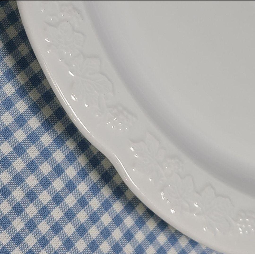 栗原はるみ 食器 葡萄レリーフペアセット 大皿&中皿&ワンプレート