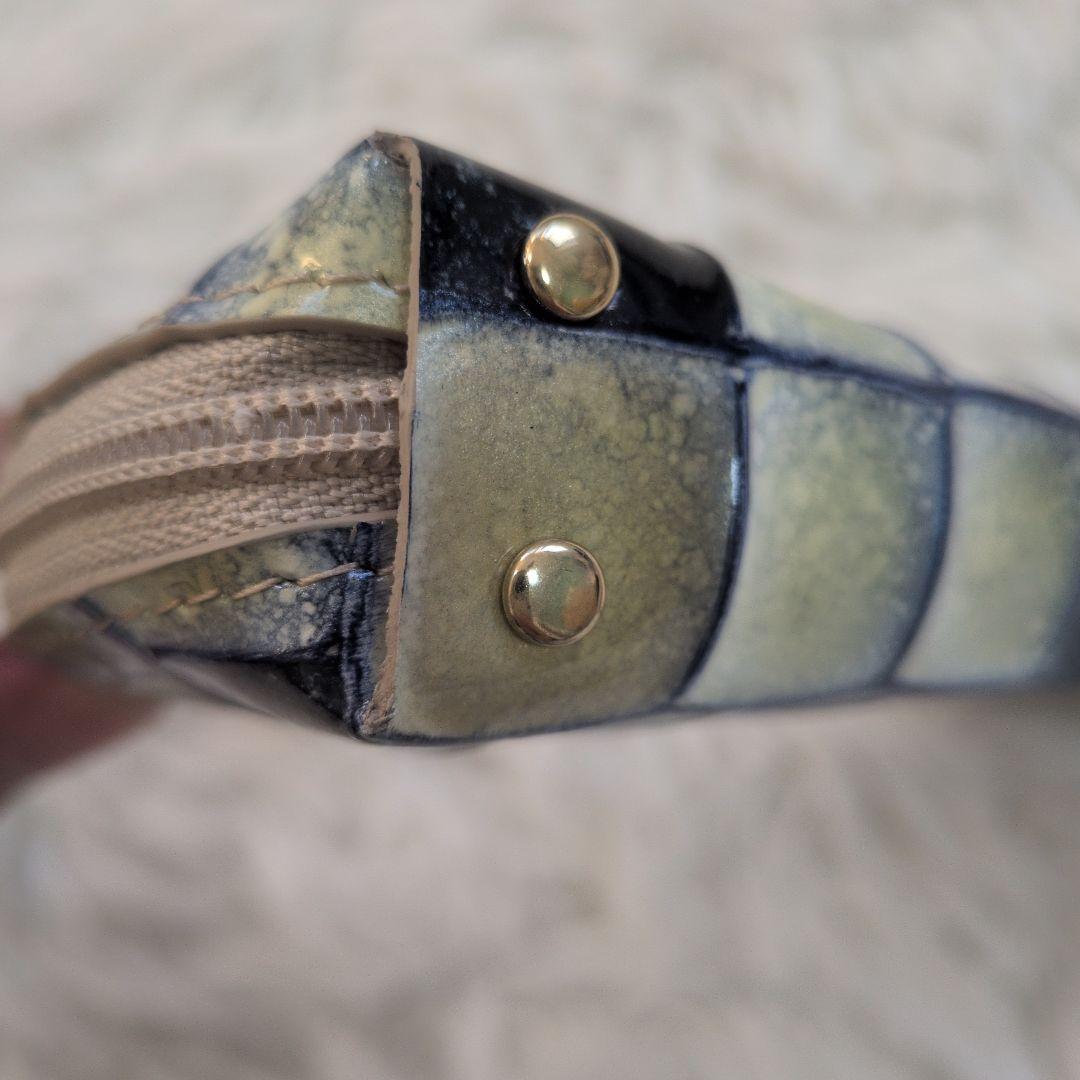 未使用級　ATAO アタオ　ペンケース　ポーチ　メガネケース　ブループリズム