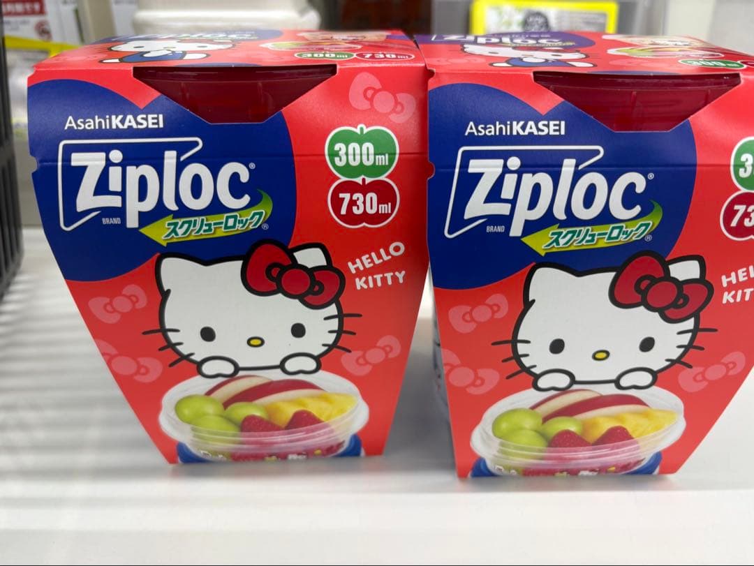 サンリオ ハローキティ Ziploc ジップロックスクリューロック 2個