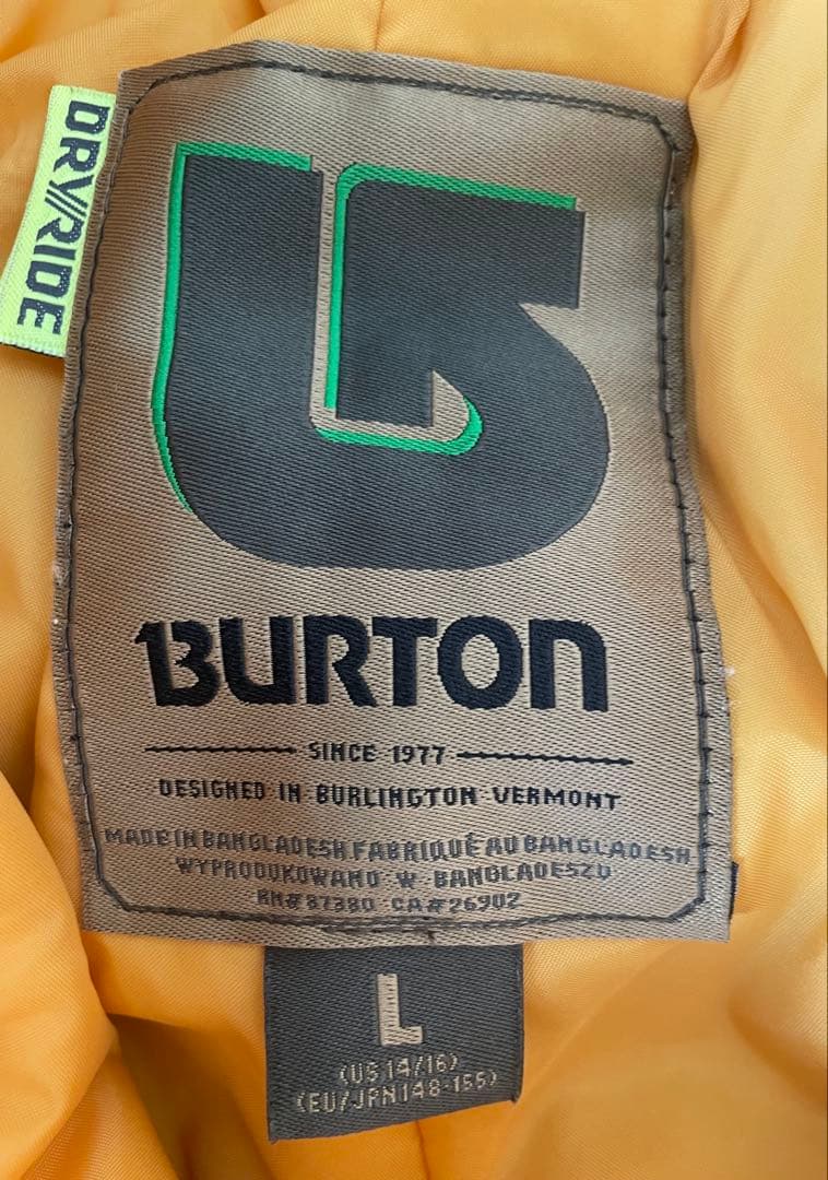 バートン　スノボー　ウェア 上下　セットキッズ　M L 140cm 150cm