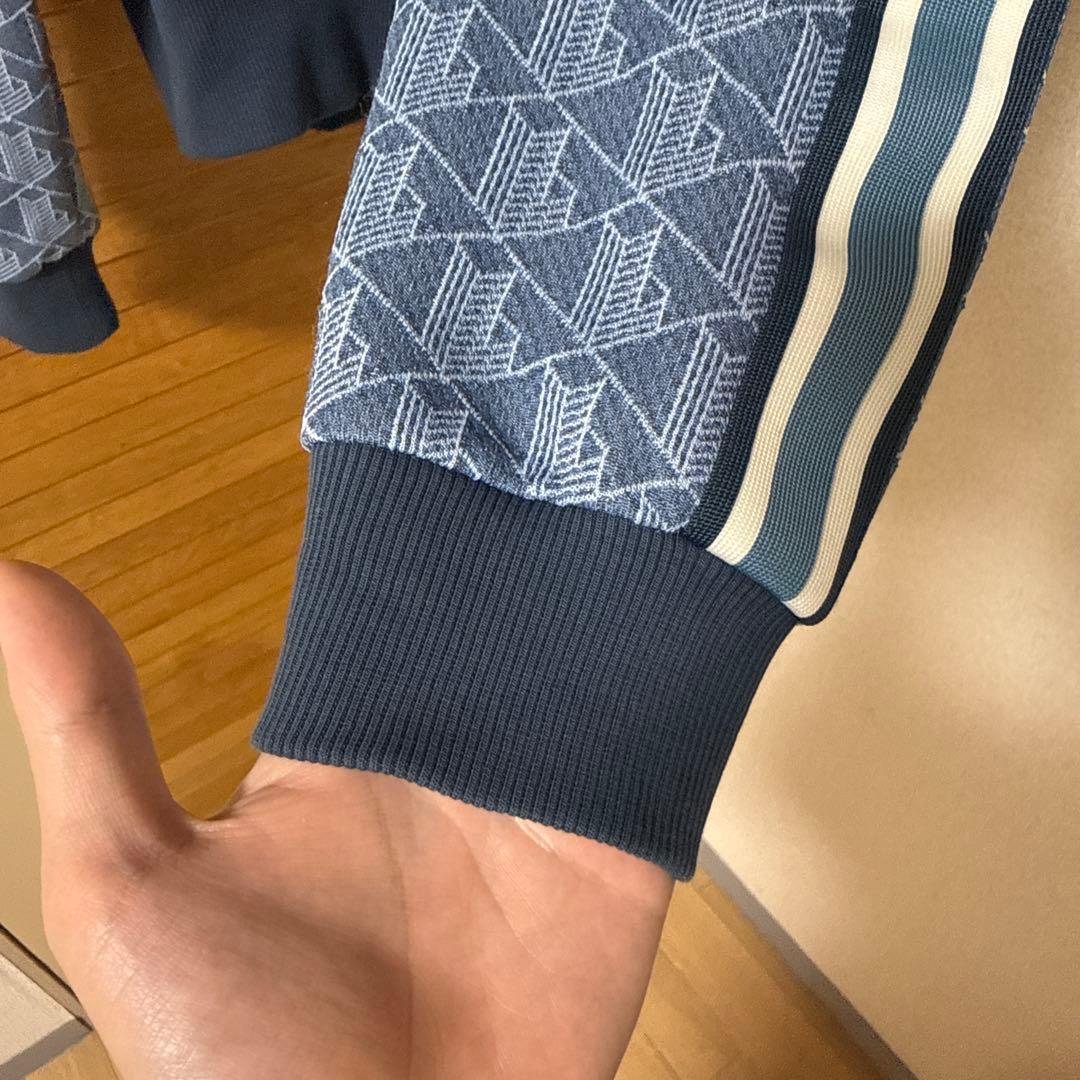 あ*様 Lacoste モノグラムトラックジャケット　ブルー