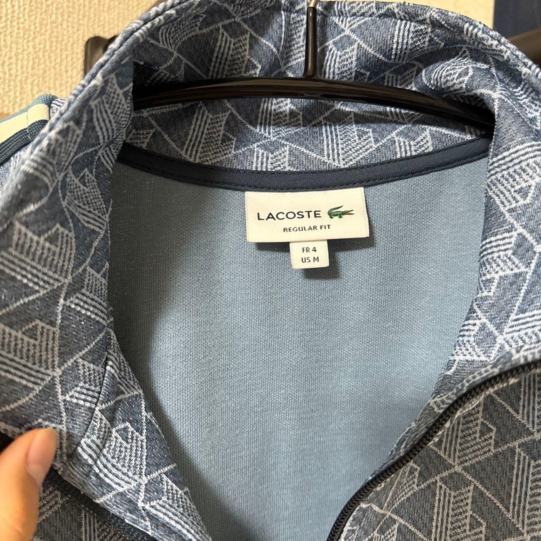 あ*様 Lacoste モノグラムトラックジャケット　ブルー