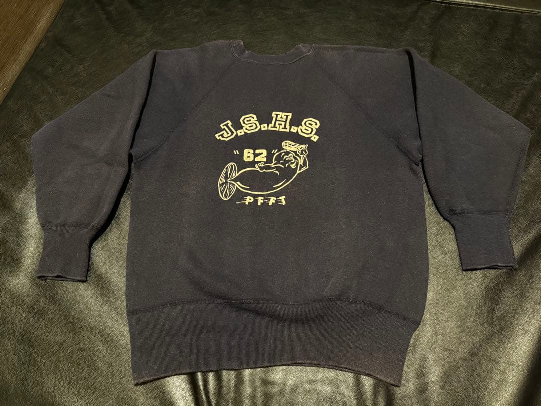 60s Vintage Sweat ヴィンテージ スウェット フェード ナス紺 Champion