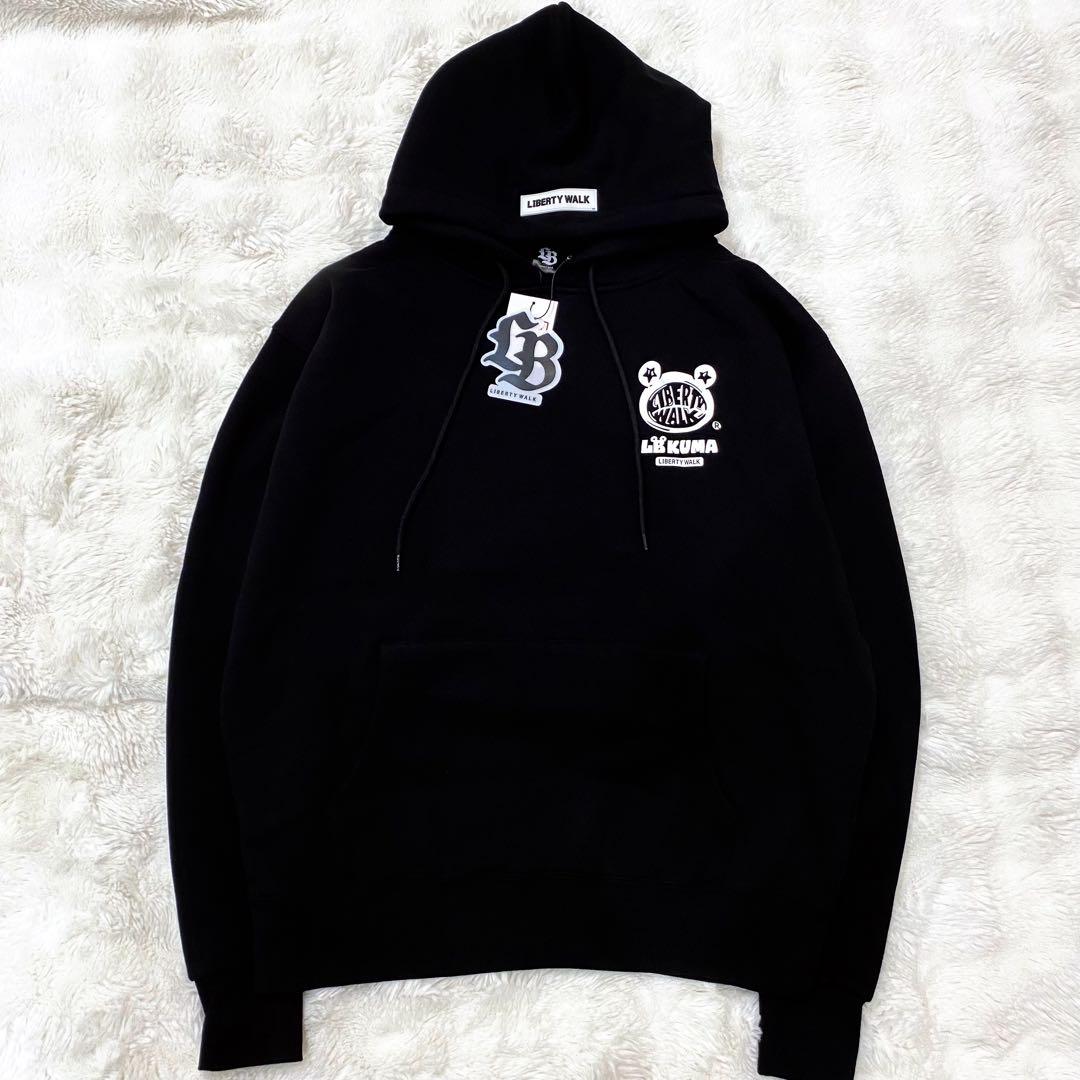 新品・タグ付】LIBERTY WALK ビッグロゴ ベア パーカー ブラック