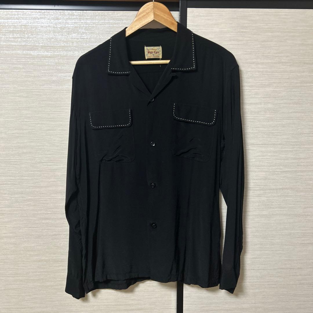 Style Eyes スタイルアイズ ブラック 長袖シャツ M