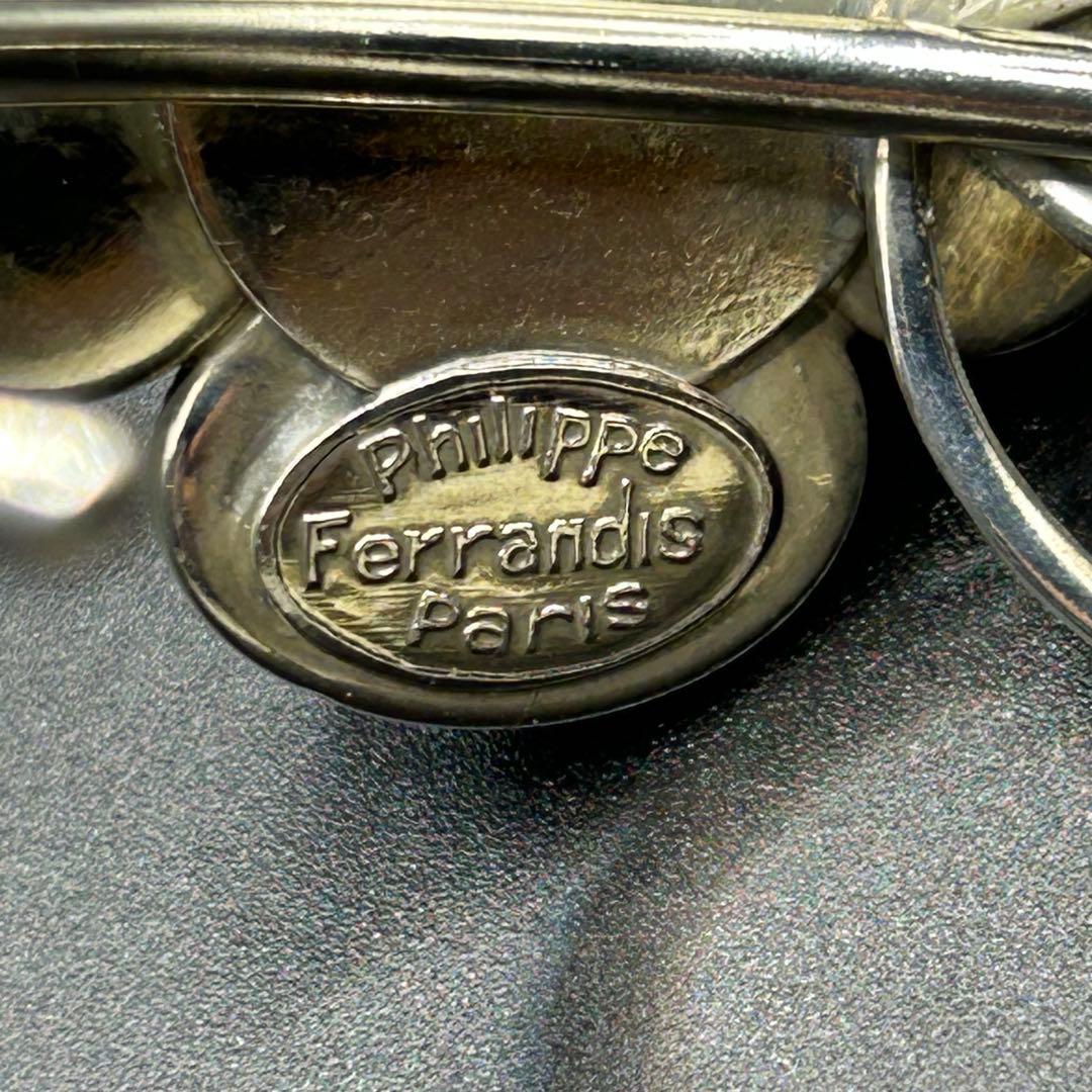 美品✨Philippe Ferrandis ホワイトフラワーモチーフブレスレット