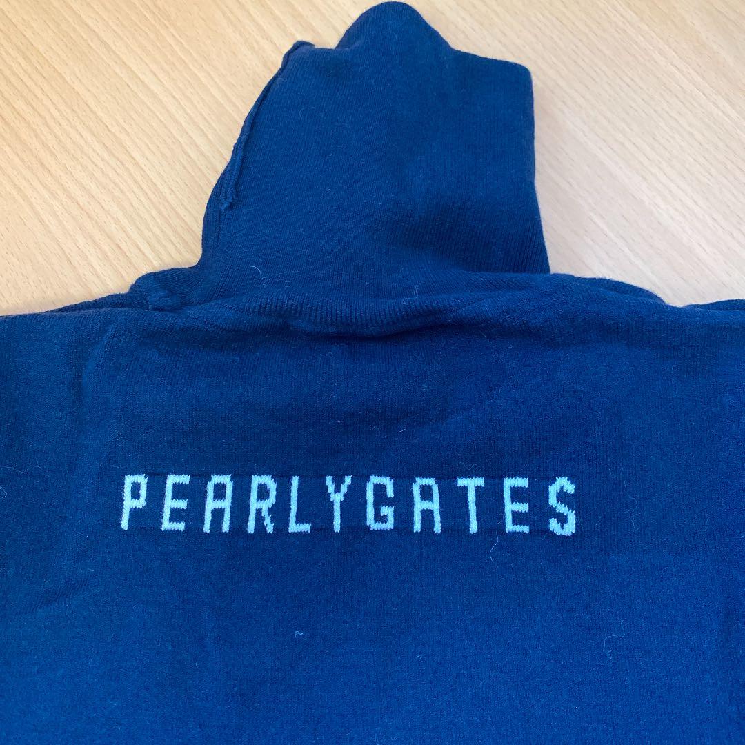 即購入OK 新品 パーリーゲイツ ゴルフ タートル ニット ハイネック 1 紺