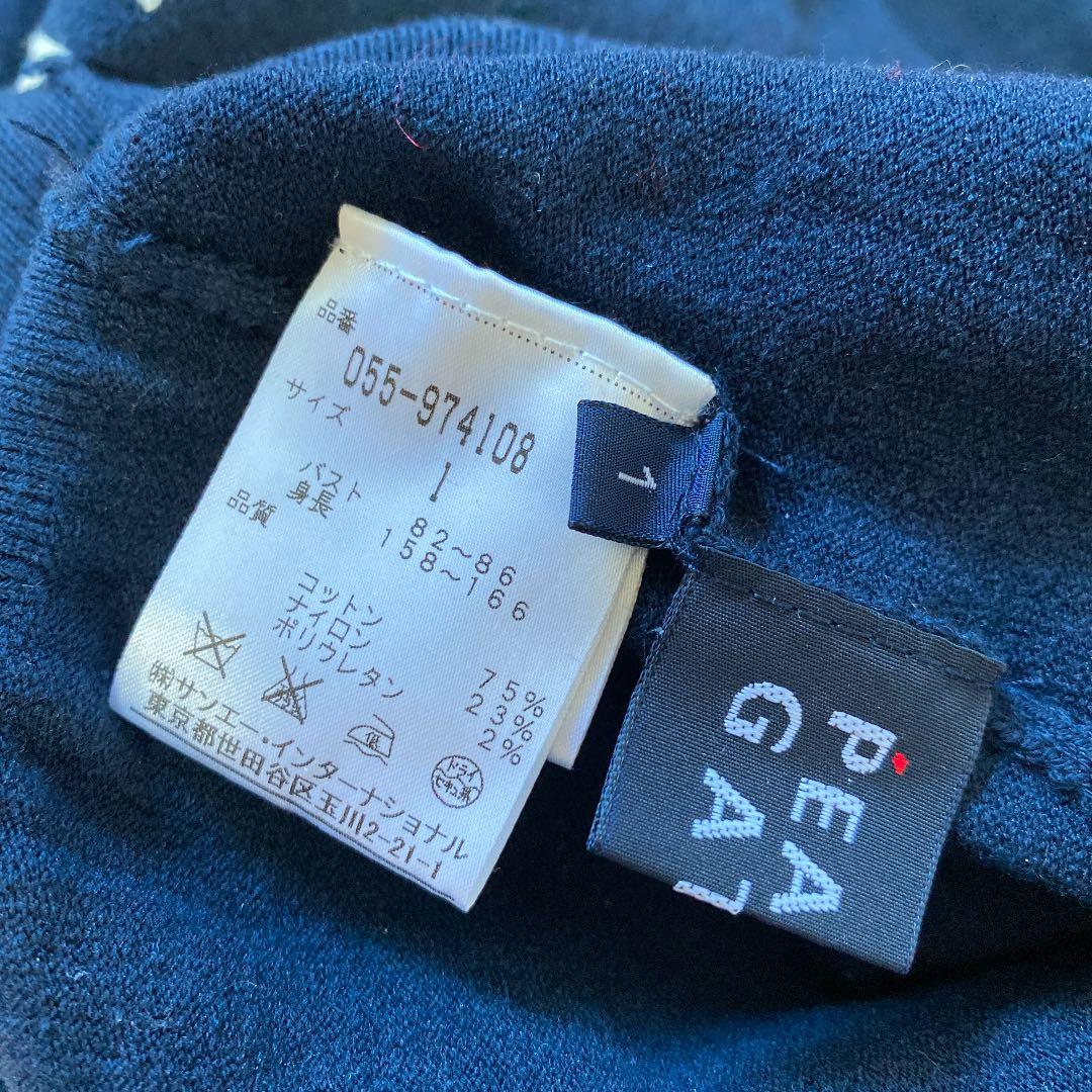 即購入OK 新品 パーリーゲイツ ゴルフ タートル ニット ハイネック 1 紺