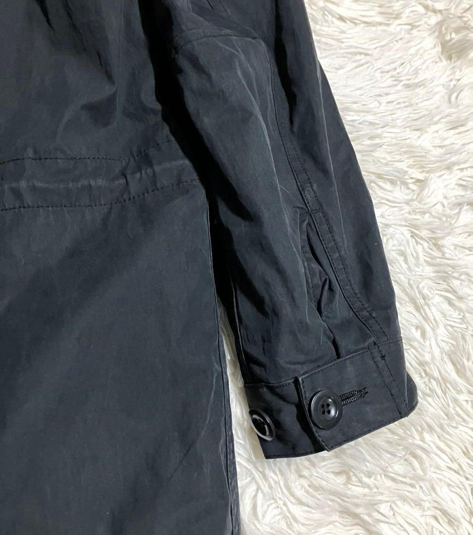 マーガレットハウエル MHL. モッズコート ライナー付き 人気デザイン 黒 M