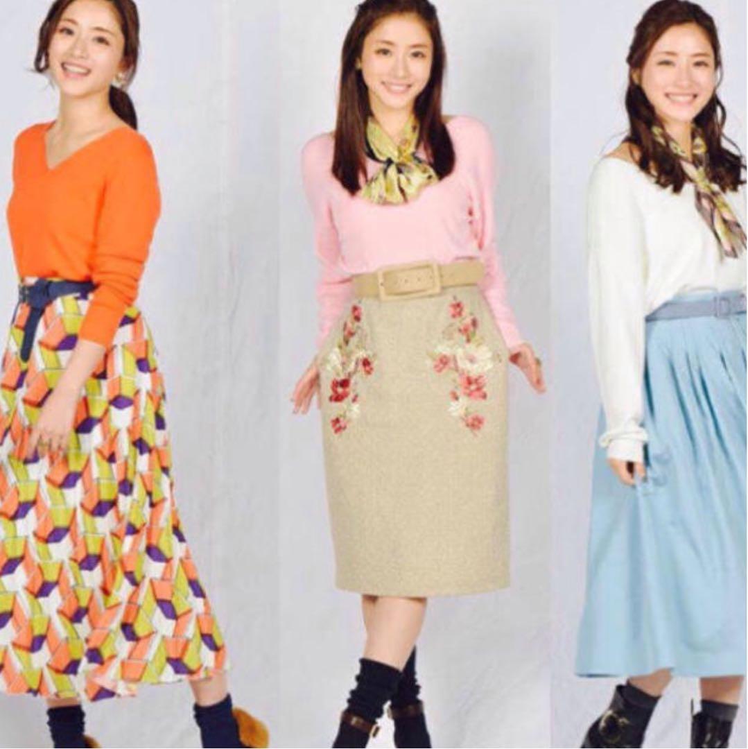 地味にスゴイ 石原さとみ着用 ニット&スカート&ベルトセット - メルカリ