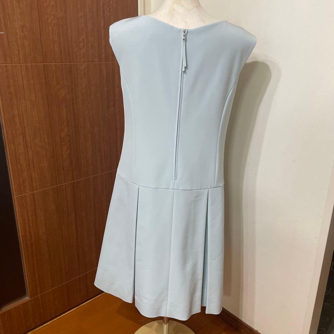 FOXEY ライトブルー ノースリーブワンピース　42