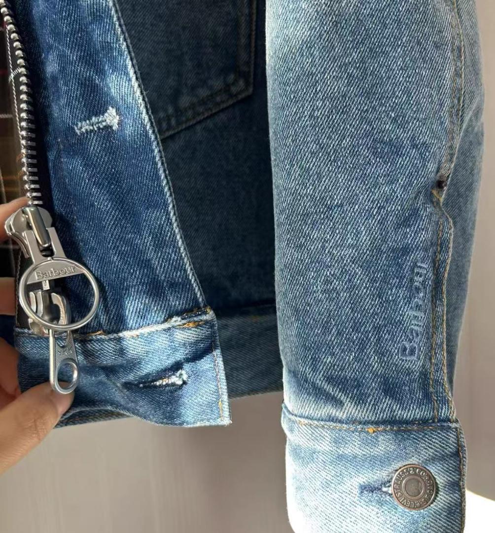 Barbour*Levi_s Gジャン・デニムジャケット 男女兼用 M