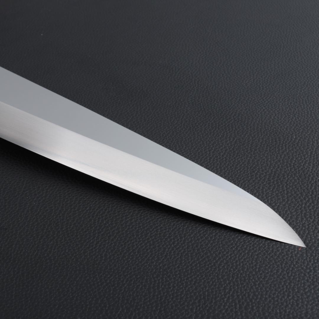 8509 鏡面仕上げ 身卸し・舟行 9寸 刃は究極の切れ味 黒檀黒水牛角八角柄