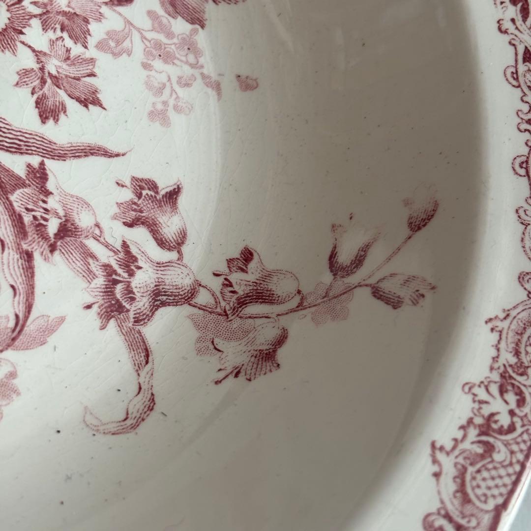 美品 フランスアンティーク サルグミンヌ fontanges サラディエ 大皿