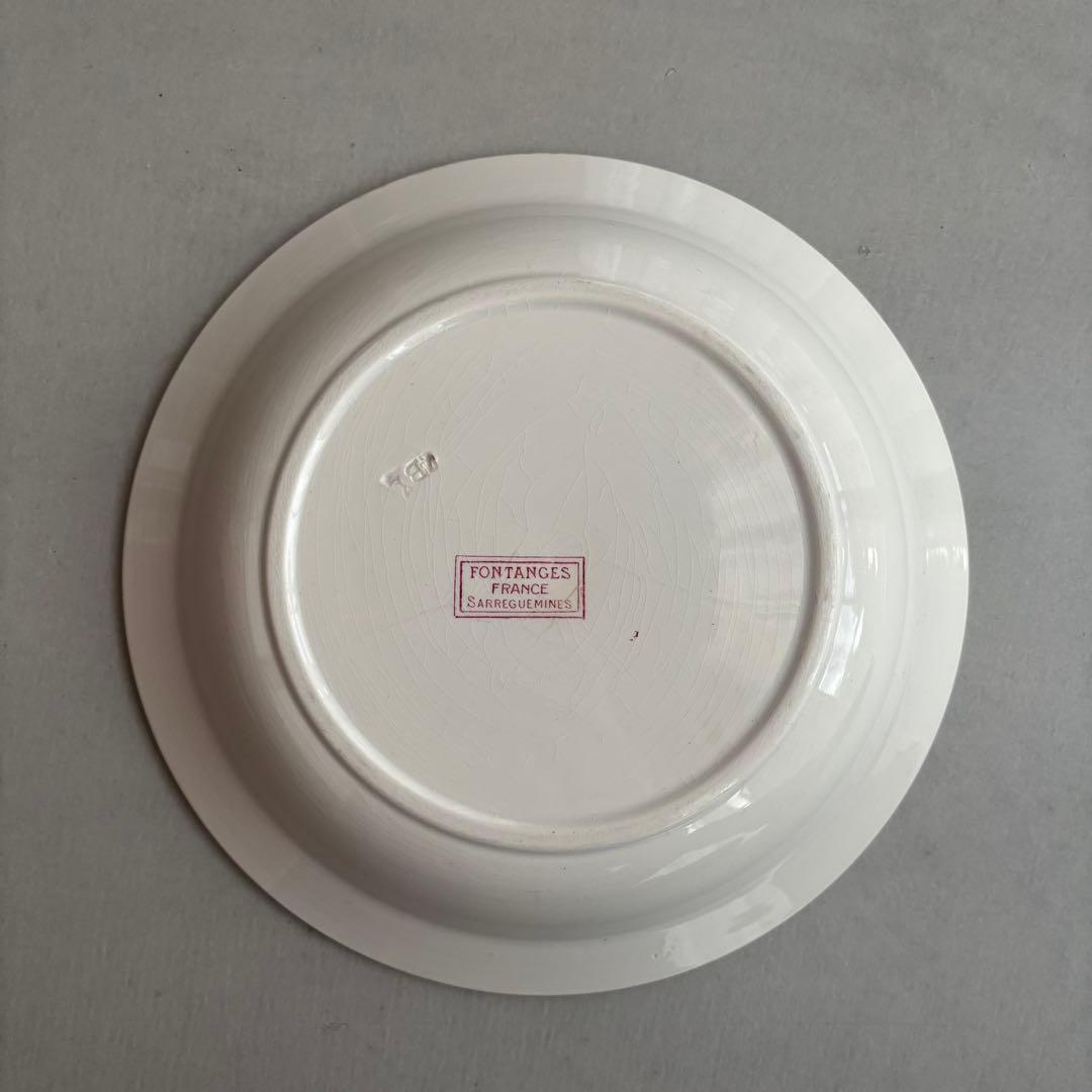 美品 フランスアンティーク サルグミンヌ fontanges サラディエ 大皿