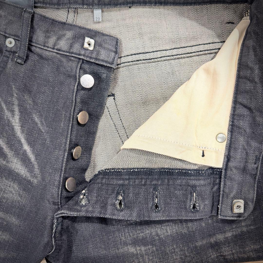 美品】Dior HOMME ディオールオム ダメージ加工ブラックデニム29