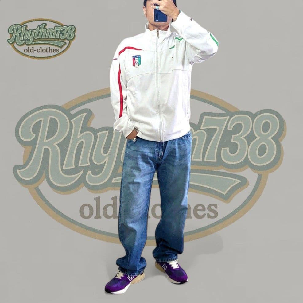 PUMA × Levi's イタリア代表ジャケット × ルーズデニムコーデ