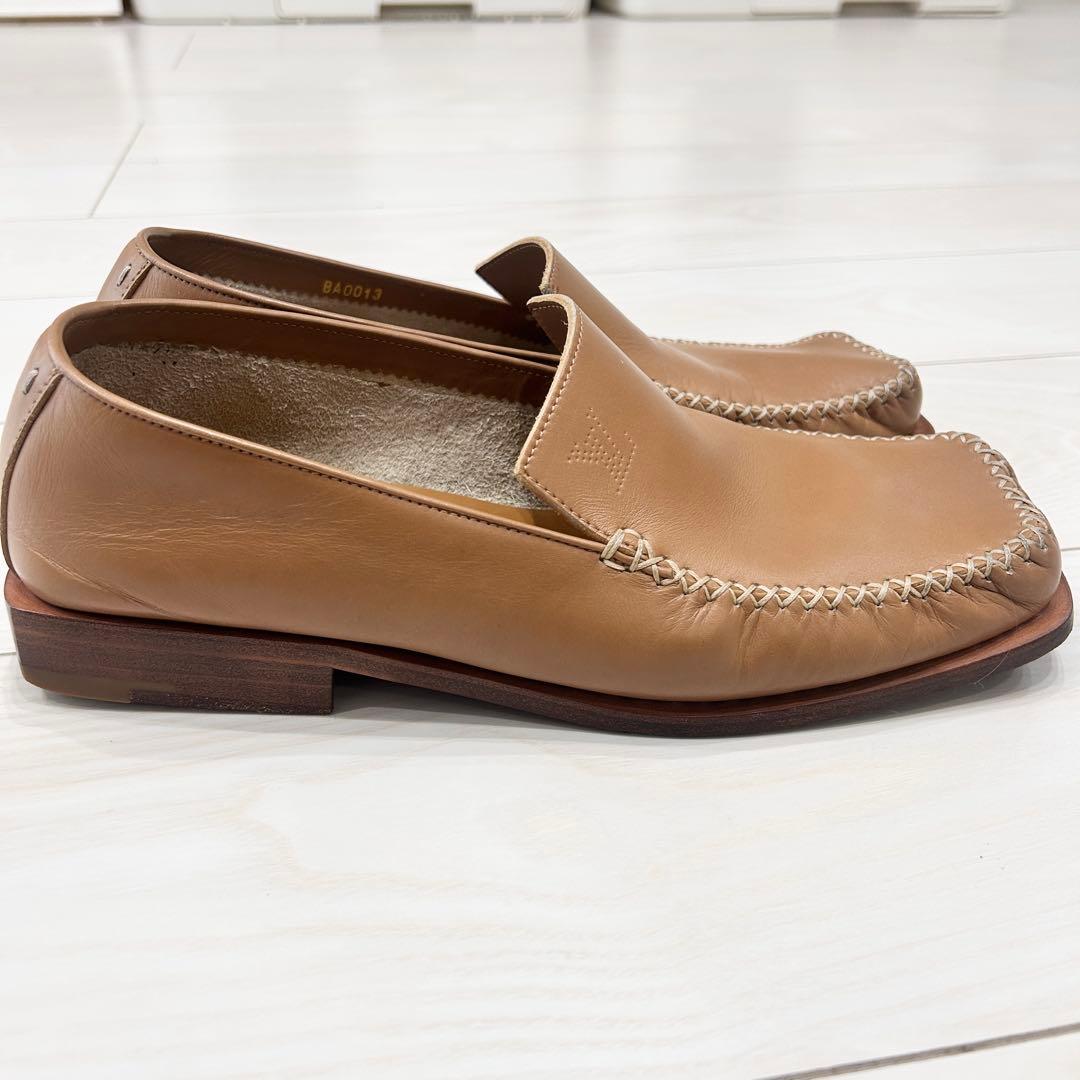 【美品】Louis Vuitton ベージュ レザー ローファー