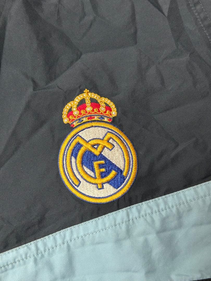 adidas レアル・マドリード　ハーフジップ　サッカーウェア　ネイビー　XO