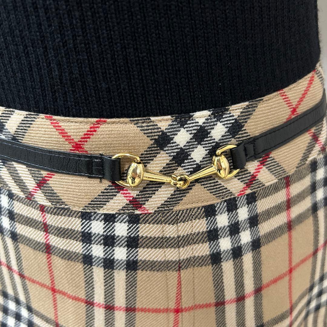 美品✨バーバリーロンドン ノバチェック ドッキングワンピース ブラック S