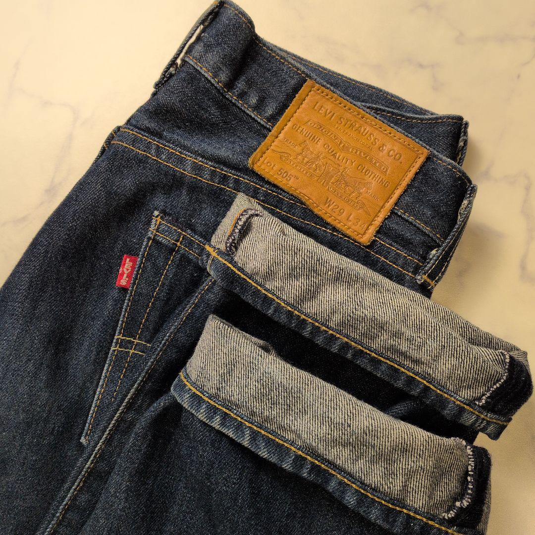 リーバイス プレミアム 505 濃紺 ビッグE USA W29 L34 - メルカリ