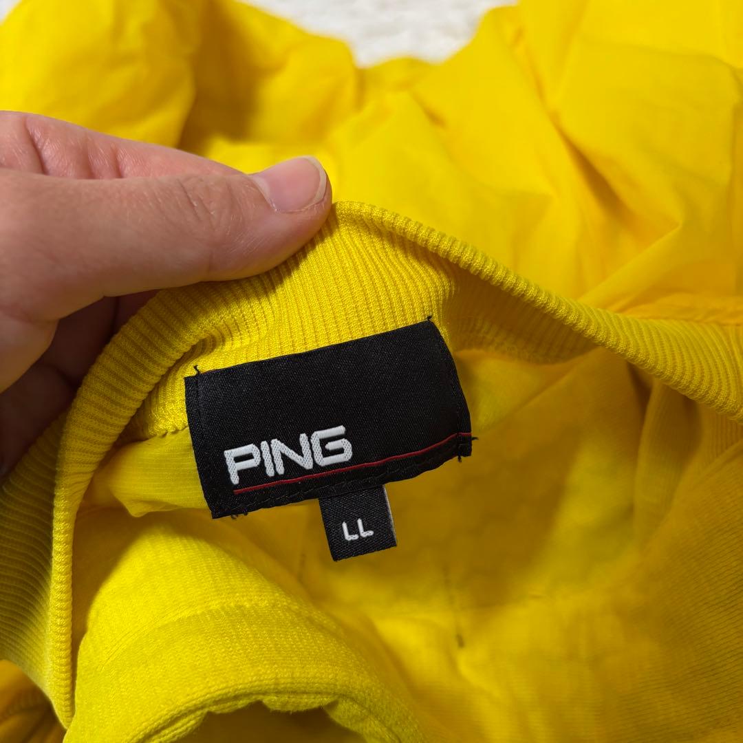 PING ピン スニード ツインスニード イエロー 防風 ビックロゴ ブルゾン