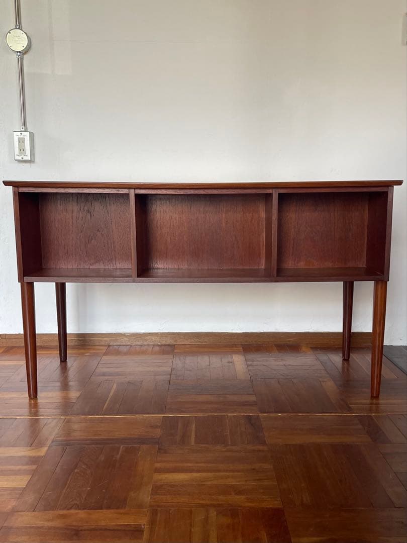 北欧 デンマーク ヴィンテージ チーク オイルフィニッシュ 両袖 デスク