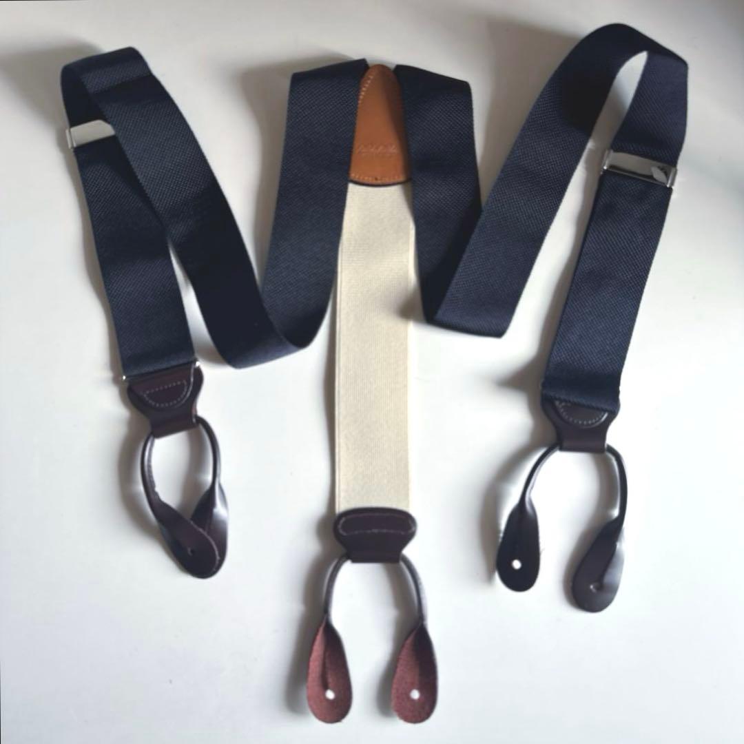 美品】ブルックスブラザーズ Y字型サスペンダー イギリス製 - メルカリ