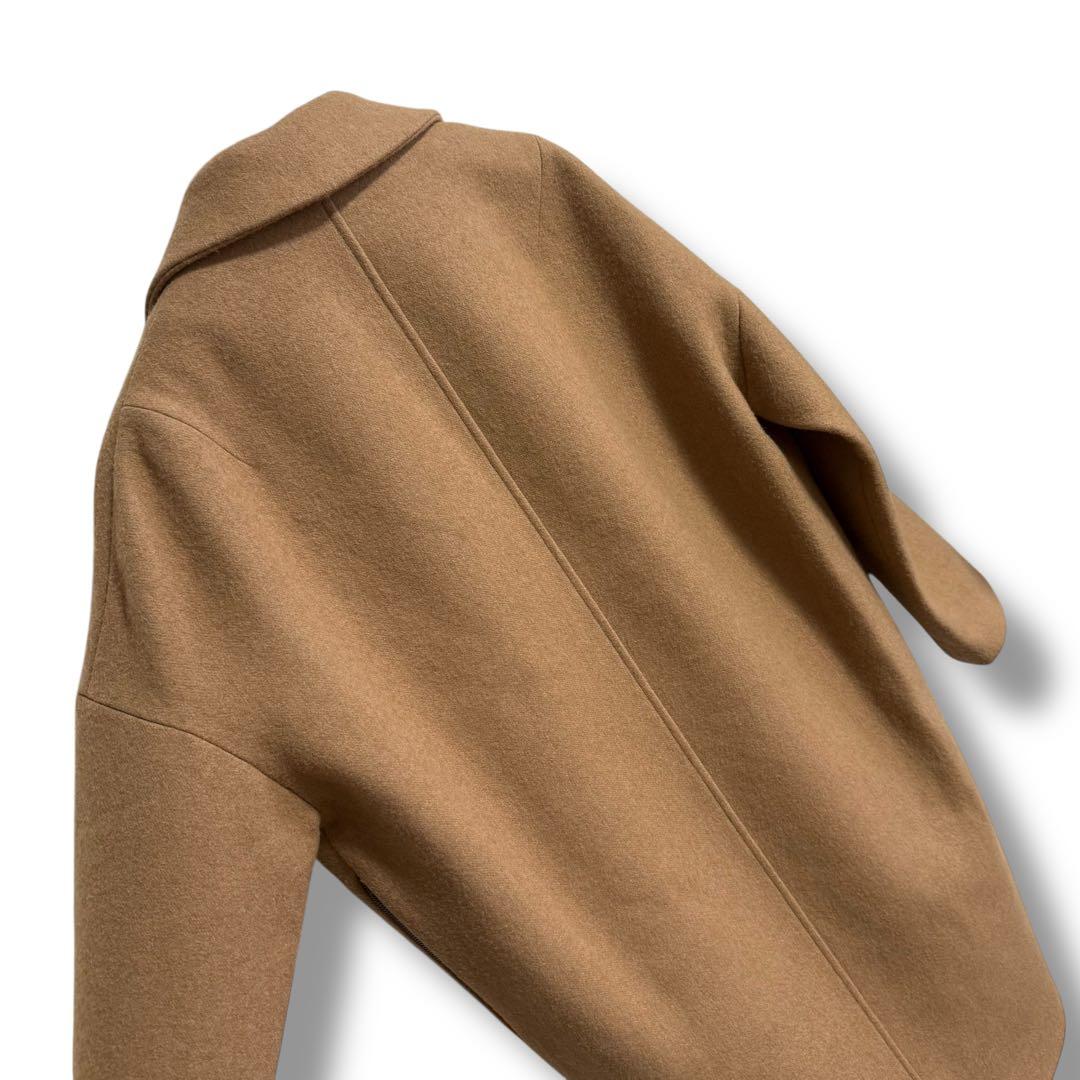 美品 キャメル(らくだ)100%お素材 32 PARADIS サイドジップコート