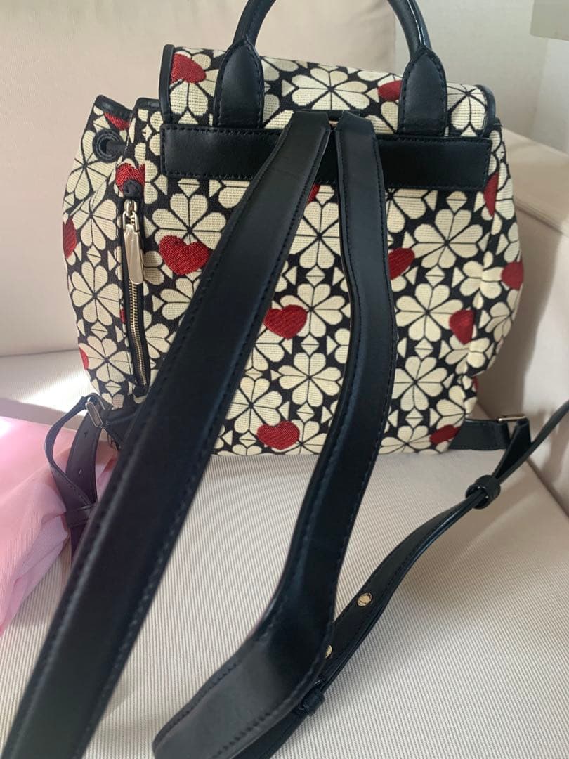 ケイトスペード　ジャガード　リュックバッグ